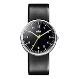 Braun BN0021BKBKG - Reloj analógico de caballero de cuarzo con correa de piel negra