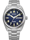 Citizen Reloj Analógico para Hombres de Cuarzo con Correa en Titanio BM8560-88LE