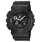 Casio G-SHOCK Reloj Analógico-Digital, 20 BAR, Negro, para Hombre, GA-100-1A1ER