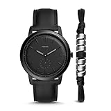 Fossil Reloj Analógico para Hombre de Cuarzo con Correa en Cuero FS5500SET