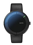 Botta NOVA - Reloj de pulsera (carbón automático, acero inoxidable, esfera negra, correa de piel), color negro