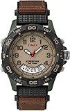 Timex T45181 - Reloj de pulsera para hombres, correa de nylon, color marrón