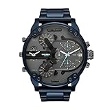 Diesel Reloj para Hombre Mr. Daddy 2.0 con cronógrafo de Acero Inoxidable en Color Azul DZ7414
