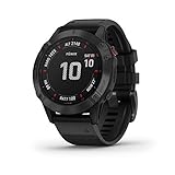 Garmin fēnix ​​6 PRO - Reloj GPS multideporte con mapas, música, frecuencia cardíaca y sensores, Negro con correa negra