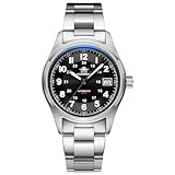 ADDIESDIVE Relojes Automáticos Hombres Luminoso Reloj Analógico Automático NH35A Relojes Mecánicos con Brazalete de Acero Inoxidable