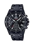 Casio EDIFICE Reloj en caja sólida, 10 BAR, Negro, para Hombre, con Correa de Acero inoxidable, EFV-540DC-1AVUEF