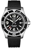 Breitling Superocean - Reloj para hombre (44 mm, resistente al agua, 1000 metros), Negro/Plata, 44 mm, Reloj de buceo