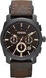 Fossil Reloj Cronógrafo para Hombre de Cuarzo con Correa en Piel FS4656