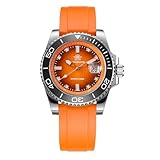 ADDIESDIVE Reloj de Buceo 200m Cuarzo Hombres BGW9 Bisel Cerámico Luminoso Reloj Analógico Hombres con Correa de Caucho AD2089