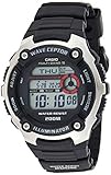 Casio WAVE CEPTOR Reloj Radiocontrolado, Negro, para Hombre, con Correa de Resina, WV-200E-1AVEF