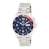 Orient 5 CEM65006DV Deep Pepsi - Reloj de buceo automático (esfera azul y negra, correa plateada)