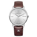 Maurice Lacroix Reloj Analógico para Hombre de Cuarzo con Correa en Cuero EL1118-SS001-110-1
