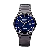 BERING Reloj Analógico para Hombre de Cuarzo con Correa en Titanio 15239-727
