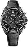 Hugo Boss 1513061 - Reloj de Pulsera Hombre, Piel, Color Negro