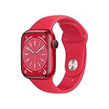 Apple Watch Series 8 (GPS) - Caja de Aluminio (Product) Red de 41 mm - Correa Deportiva (Product) Red - Talla única