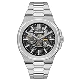 Reloj automático Ingersoll 1892 The Catalina para Hombre con Esfera Negra y Correa de Acero Inoxidable - I12501