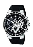Casio EF-552-1AVEF EDIFICE - Reloj en caja sólida de acero inoxidable, 10 BAR, para Hombre, con Correa de Acero macizo, Negro
