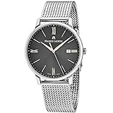 Maurice Lacroix Reloj Analógico para Hombre de Cuarzo con Correa en Acero Inoxidable EL1118-SS002-311-1