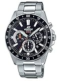 Casio EDIFICE Reloj en caja sólida, 10 BAR, Negro, para Hombre, con Correa de Acero inoxidable, EFV-570D-1AVUEF