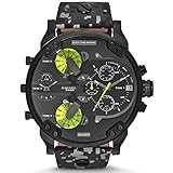 Diesel - Reloj de Cuarzo para Hombre, Correa de Cuero Color Gris