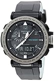 Casio Men's 'PRO TREK' Solar Powered Silicone Watch, Color:Black (Model: PRG-650Y-1CR)
