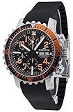 Fortis B-42 Marinemaster Day/Date Automatic Chronograph Steel Orange Mens Watch 671.19.49 K