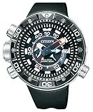 Citizen Promaster Marine - Eco-Drive Aqualand - Reloj de Cuarzo para Hombre, con Correa de Goma, Color Negro