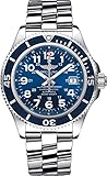 Breitling Superocean II - Cronómetro automático para hombre (42 mm, acero inoxidable, 500 m), color azul