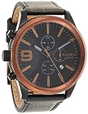 Diesel Reloj Cronógrafo para Hombre de Cuarzo con Correa en Cuero DZ4445