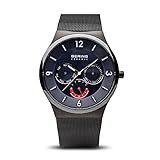 BERING Reloj Analógico Ceramic Collection para Hombre de Cuarzo con Correa en Acero Inoxidable y Cristal de Zafiro 33440-227