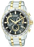 Citizen AT4004-52E - Reloj analógico de Cuarzo para Hombre, Correa de Acero Inoxidable Multicolor