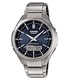 Casio WAVE CEPTOR Reloj Radiocontrolado y solar, Cristal de zafiro,Caja de titanio macizo, Negro, para Hombre, con Correa de Titanio macizo, LCW-M500TD-1AER