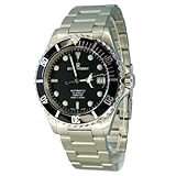 Revue Thommen Diver 17571,2137 - Reloj analógico automático para Hombre, Correa de Acero Inoxidable Color Plateado