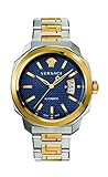 Versace Reloj analógico para Hombre de Automático con Correa en Acero Inoxidable VAG030016