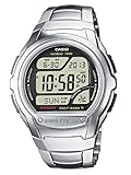 Casio WAVE CEPTOR Reloj Radiocontrolado, Caja de acero inoxidable y resina, Negro, para Hombre, con Correa de Acero inoxidable, WV-58DE-1AVEF